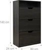 Relaxdays Schuhschrank mit Ablage, HBT 140x80x24 cm, für 18 Produktbild-Vorschau 4