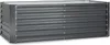 A dark gray metal raised garden bed is shown from a slightly elevated, front-facing angle against a white background. Podgląd zdjęcia produktu