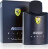A black bottle of Ferrari Scuderia Black eau de Toilette and its packaging are shown against a white background. Produktbild-Vorschau