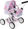 Kočík pre bábiku Smarty mini plyšový ružový 56x37x56cm - 2, Náhľad obrázku produktu 1