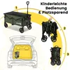 Sekey Bollerwagen faltbar 150 kg mit Bremsen, klappbarer Produktbild-Vorschau 5
