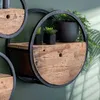 Emob Wandregal Cyril rund˜50 mit Schublade industriell - Produktbild-Vorschau 3