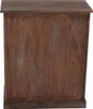 A close-up view of the side of a wooden cabinet with a distressed finish. Náhľad obrázku produktu