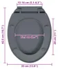vidaXL Toilettensitz mit Absenkautomatik Quick-Release Grau Produktbild-Vorschau 7