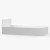 Lit d'enfant Cadre de lit Lit simple Lit 90cm blanc sans Voir les images du produit 7