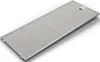 A silver range hood filter is shown from a diagonal perspective on a white background. Voir les images du produit