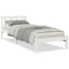 vidaXL Massivholzbett Extra Lang ohne Matratze Weiß 100x210 Produktbild-Vorschau 1