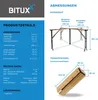 BITUXX Biergartengarnitur Bierzelttisch Stehtisch Kreuzform Produktbild-Vorschau 3