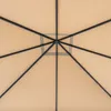 The underside of a beige gazebo canopy, showing the metal frame structure. Produktbild-Vorschau