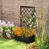 COSTWAY Blumenkasten, Hochbeet mit Rankgitter, Spalier aus Produktbild-Vorschau 6