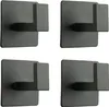Elegantes Set von 4 mattschwarzen, selbstklebenden Produktbild-Vorschau 1