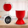 Eierbecher 4er Set, Ø 5x7 cm, in Rot aus Keramik Produktbild-Vorschau 4