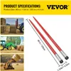 VEVOR Frontladerzinken 125 cm Ballenzinken 2041 kg Produktbild-Vorschau 7