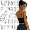 Tatouages bohèmes, lavables, noirs, temporaires, 30 Voir les images du produit 1