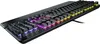 A black Roccat gaming keyboard with RGB lighting is shown from a diagonal angle against a white background. Produktbild-Vorschau