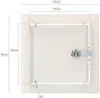 KOTARBAU® Revisionsklappe Revisionstür 15x15 cm Metall Produktbild-Vorschau 2