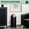 eluno Poubelle à poussoir 35 litres en tôle d'acier, Voir les images du produit 5