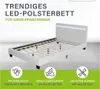 Juskys Polsterbett Paris 120 x 200 cm mit LED, Lattenrost & Produktbild-Vorschau 8