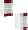 Küchenglasschrank Vicco R-Line Rot Hochglanz 40 cm, Model Produktbild-Vorschau 5
