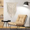 Velký makramé závěs na zeď, boho tapiserie s třásněmi, Náhled obrázku produktu 4