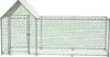 Pollaio Recinto all'aperto Argento 3x1x1,5 m con serratura Anteprima dell’immagine prodotto 1
