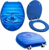 Grafner WC Sitz aus MDF stabile Qualität Blue Drop Produktbild-Vorschau 2