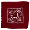 Bandana Tuch Paisley Muster 02 bordeaux weiß quadratisches Produktbild-Vorschau 3
