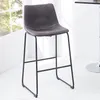 Design Barhocker DJANGO vintage grau mit Eisengestell Produktbild-Vorschau 1