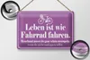 Blechschild Spruch 30x20cm Leben ist wie Fahrrad fahren Produktbild-Vorschau 2