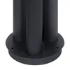 Close-up of the base of a black, three-column floor lamp. Produktbild-Vorschau