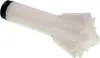 A white plastic component with a black ring on one end, set against a white background. Produktbild-Vorschau