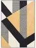 Designer Teppich Passion Modern Schwarz Gelb, Größe:80x150 Produktbild-Vorschau 5