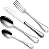 A set of four polished metal cutlery items arranged diagonally on a white background. Produktbild-Vorschau