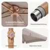 Sekey Balkonschirm Rechteckig Holzoptik 200×125 cm, Produktbild-Vorschau 3