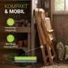 Juskys® Sonnenliege Evia wetterfest klappbar geöltes Produktbild-Vorschau 5