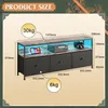 CDGlobal Kommode mit Schubladen, LED, Multifunktionaler Produktbild-Vorschau 5