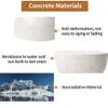 Collage of concrete material product features and a landscape. Podgląd zdjęcia produktu