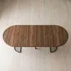 MENZZO Table ronde extensible Grivery Bois Noisette pieds Voir les images du produit 5