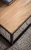 WOHNLING Couchtisch 120x60x40 cm Akazie Massivholz Metall Produktbild-Vorschau 4