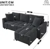 Merax 3-Sitzer Sofa, L-förmiges Ecksofa mit Chaiselongue, Produktbild-Vorschau 4