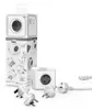 allocacoc PowerCube DuoUSB ReWirable Travel Plugs GRAU + DE Produktbild-Vorschau 1
