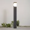 Lucande Wegeleuchte Kiran, 100 cm, grau, Metall, IP44, E27 Produktbild-Vorschau 2