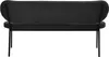 byLIVING Bank JERSEY / Webstoff dunkelgrau / Gestell Metall Produktbild-Vorschau 7
