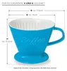 Creano Porzellan Kaffeefilter (Blau), Filter Größe 4 für Produktbild-Vorschau 4