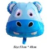 Ballon en plastique animal, hippopotame env. 49*55 cm Voir les images du produit 2