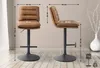 Barhocker HLO-CP246 Kunstleder schwarz  hellbraun Produktbild-Vorschau 2
