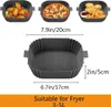 Silikon Backform für Heißluftfritteuse-Backpapier Für Produktbild-Vorschau 2