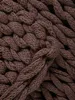 HOMLA RAYNE-Decke, handgeflochten, schokoladenbraun, 130 x Produktbild-Vorschau 5