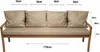 Coussins pour banc de jardin Beige| Assise 170x50x7 + Voir les images du produit 3