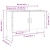 Waschbeckenunterschrank Grau Sonoma 80x33x60 cm Produktbild-Vorschau 11